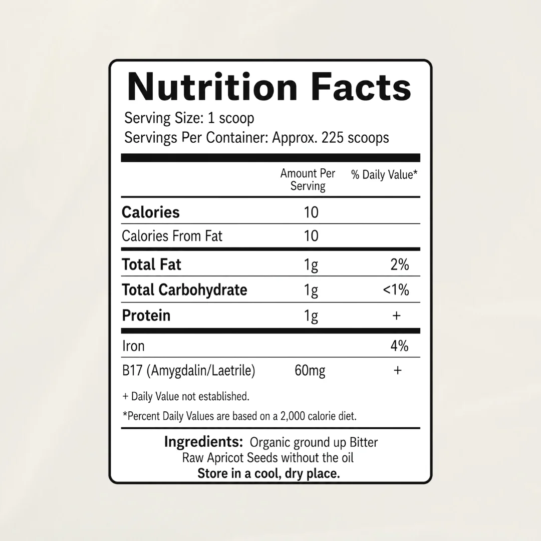 Bitter Apricot Seed Meal 8oz - Image 6
