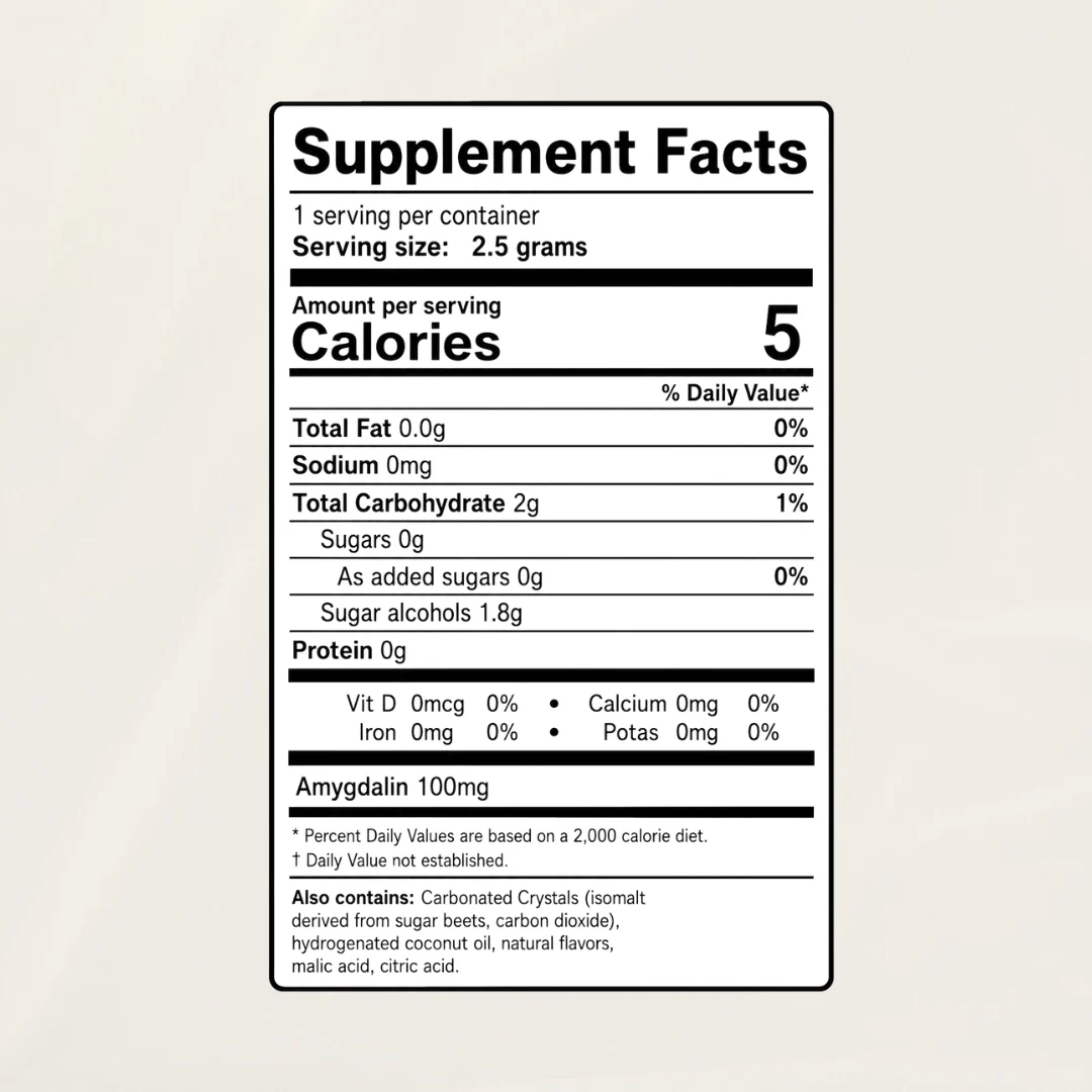 Vita-Rox 100mg B17 Popping Candy- Natural Peach Mango Flavor  (for 12+) - Image 6